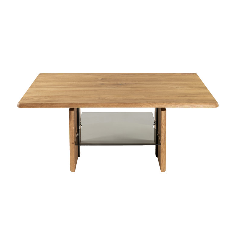 Ebern Designs Herber Solid Wood Lift Top Sled Coffee Table with Storage